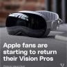 VR очилата Apple Vision Pro пукат кръвоносни съдове и изсушават очите