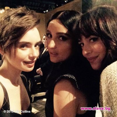 slava.bg : 	 Lily Collins, Dakota Johnson